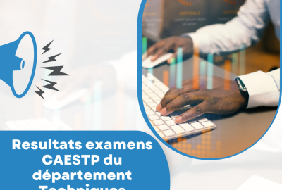 Resultats examens CAESTP du département Techniques Économique et Gestion